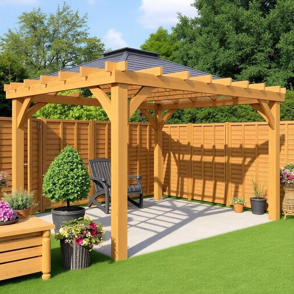 Kuşadası ahşap pergola ve kamelya yapımı